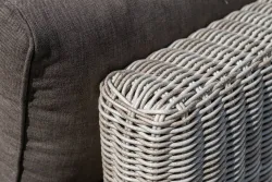 "Лунго" трансформирующаяся лаунж-зона из искусственного ротанга, цвет бежевый