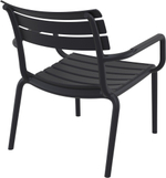 Кресло лаунж пластиковое Siesta Contract Paris Lounge, черный