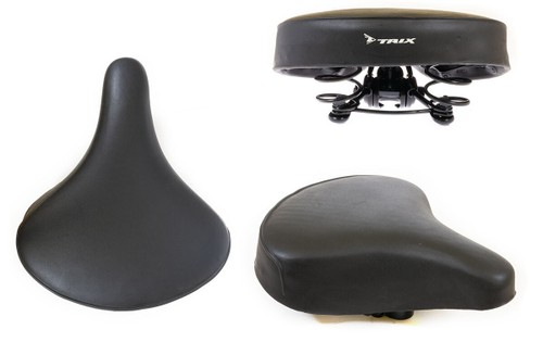 Седло TRIX комфорт 240x205 мм, пружинное, черное