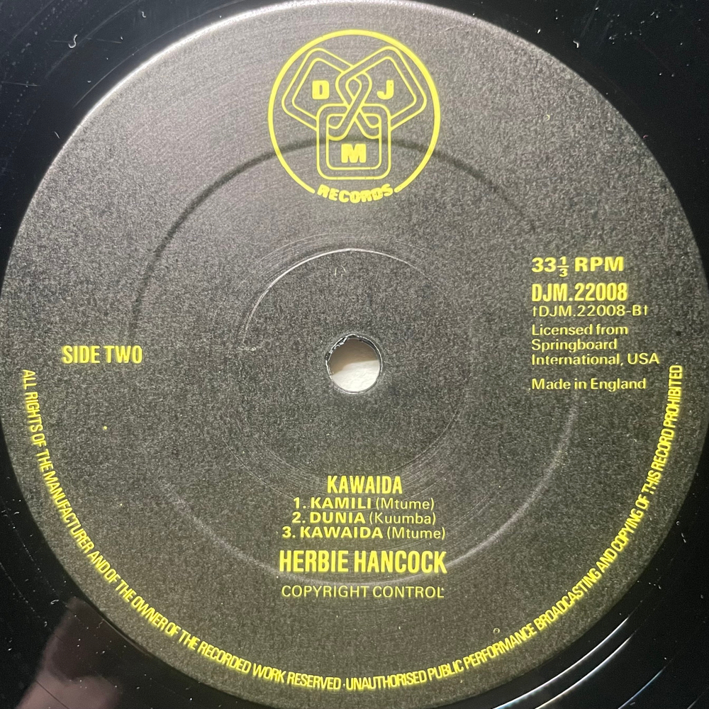 Herbie Hancock, Don Cherry ‎– Kawaida (Англия 1975г.)