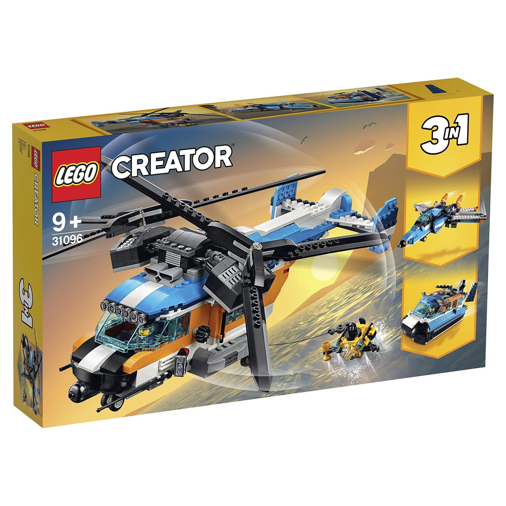 LEGO Creator: Двухроторный вертолет 31096 — Twin-Rotor Helicopter — Лего Креатор Создатель