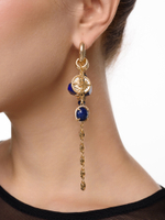 Серьги "Gess mini lazurite" Gold