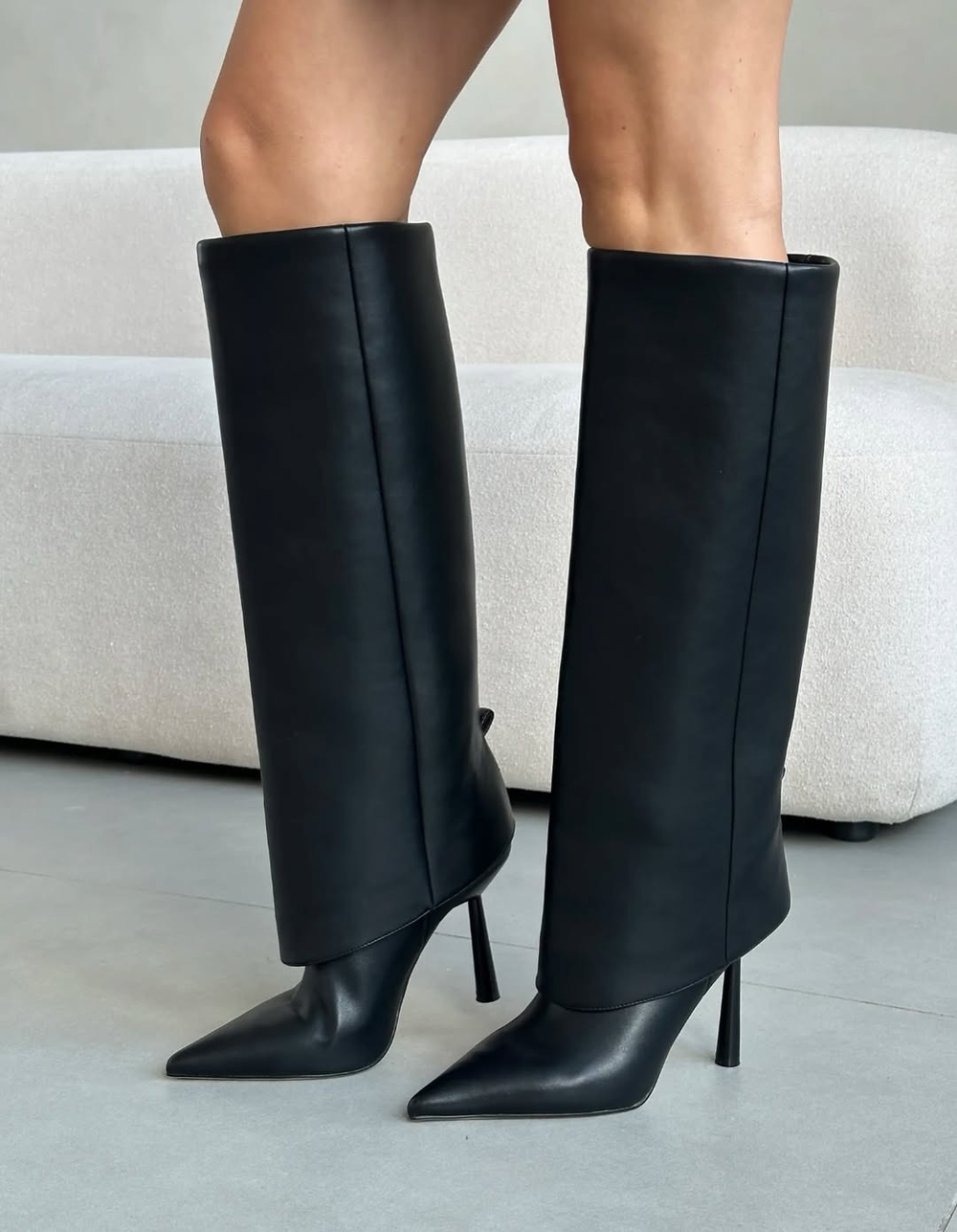 Сапоги из эко кожи