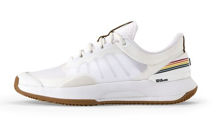 Женские теннисные кроссовки Wilson Intrigue Tour Clay RG - white/bone brown/gum1a