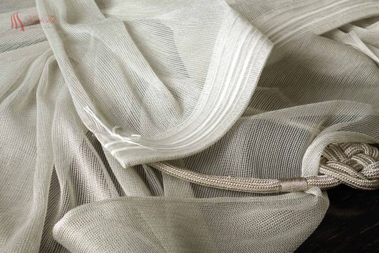 XL-Плотный тюль-сетка Pier (светло-серый)