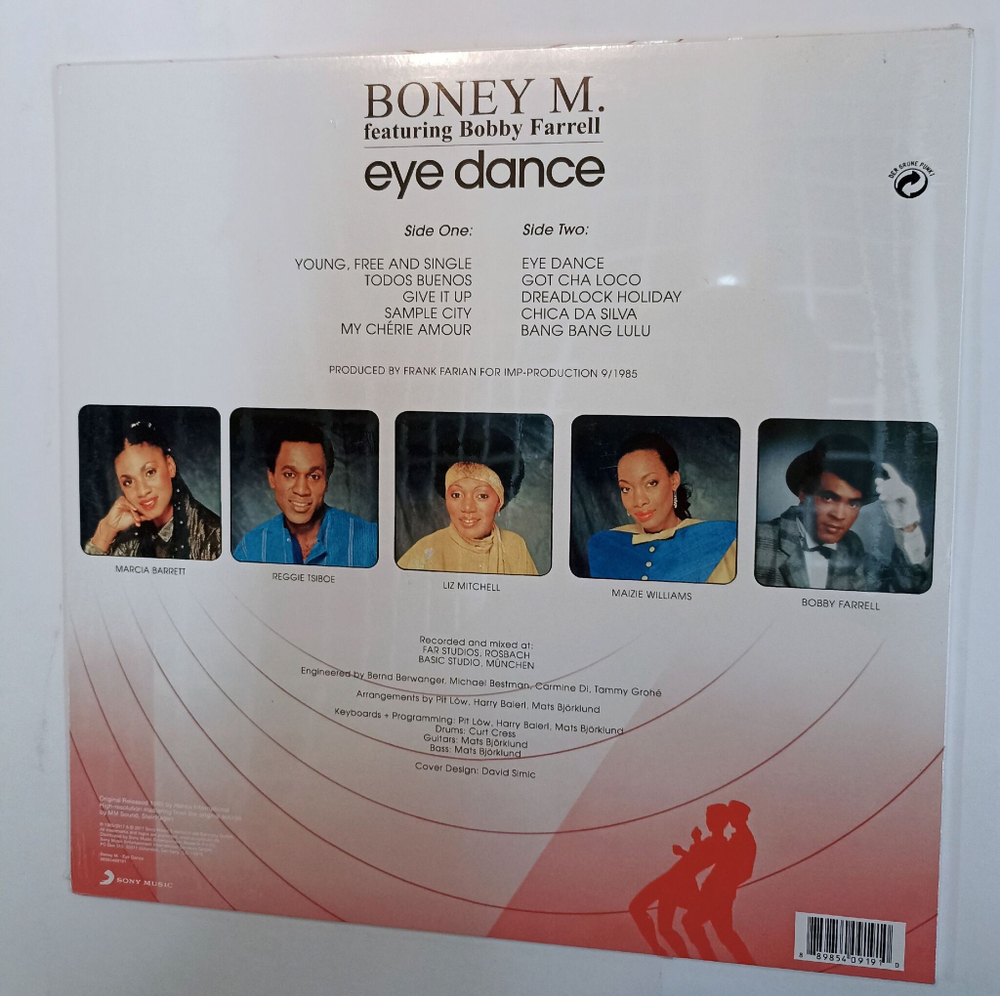 Винтажная виниловая пластинка Boney M Eye Dance (Germany 2017)
