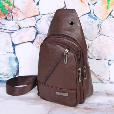 Сумка мужская «Creative Hardy», цвет коричневый, два отделения и карман, 29*17*5,5см