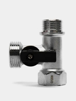 Кран шар 2-х проходной 1/2х1/2 ДСМА TIM5811A матовый Дорон