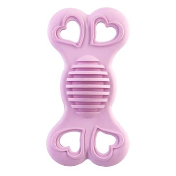 ROSEWOOD Игрушка для собак резиновая Косточка с ребрами розовая, 9 см
