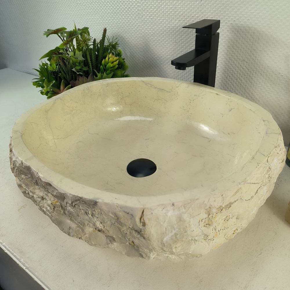 Раковина из мрамора Erozy Cream EM-65126 51*46*16 0874