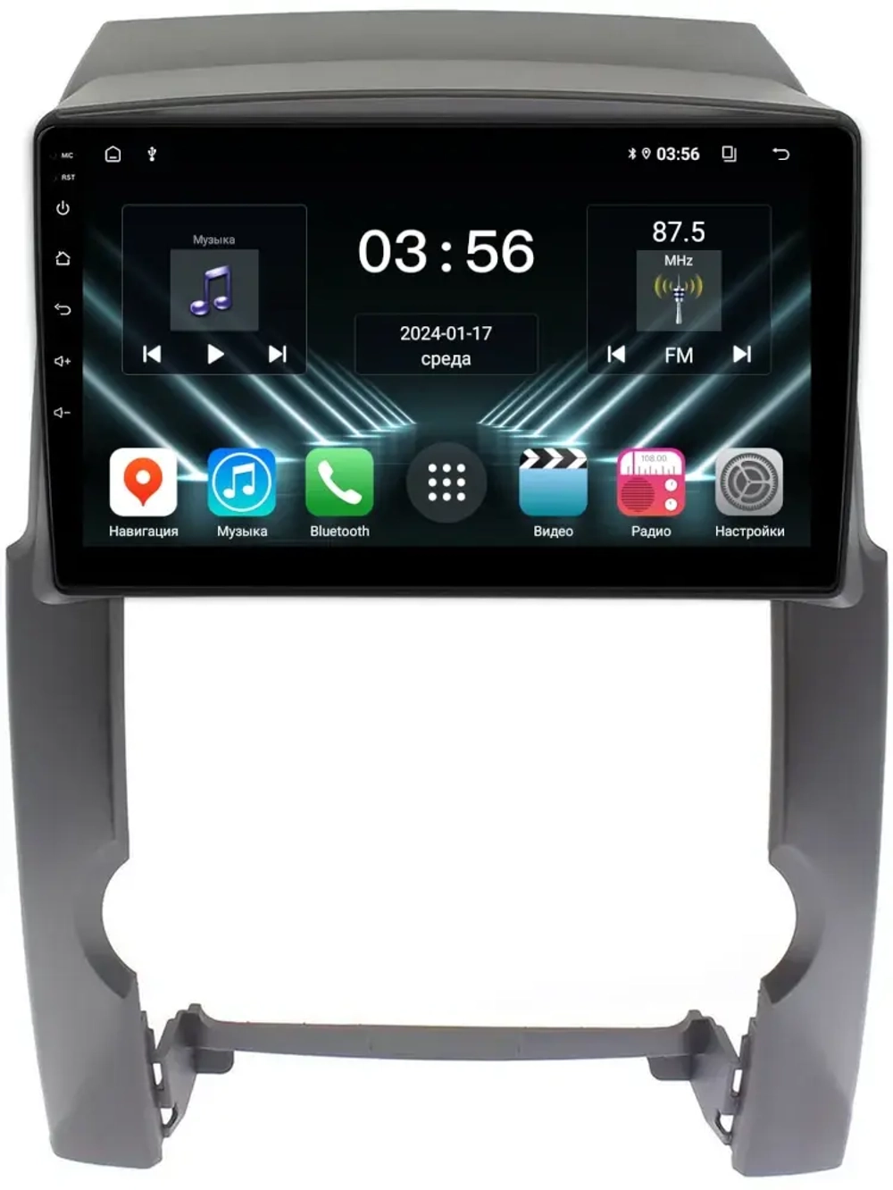 Магнитола для KIA Sorento 2 XM 2009-2012 - FarCar DX041M монитор 10" IPS на Android 13, 4+64Гб, CarPlay