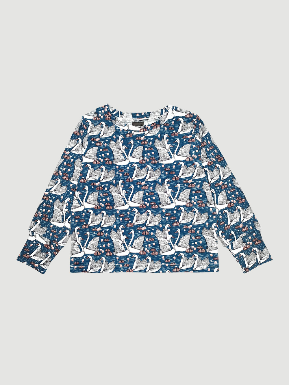 Пижама Mjölk Лебеди, на манжетах