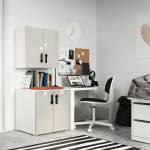 Шкаф детский - IKEA SMÅSTAD/SMASTAD,  60x30x60 см, белый/серый, СМОСТАД ИКЕА