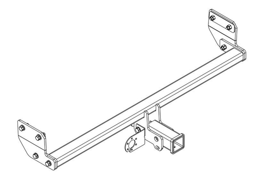 Фаркоп на KIA Seltos американский квадрат 2020- (без электрики, паспорт/сертификат в комплекте) Автос.KI 36B