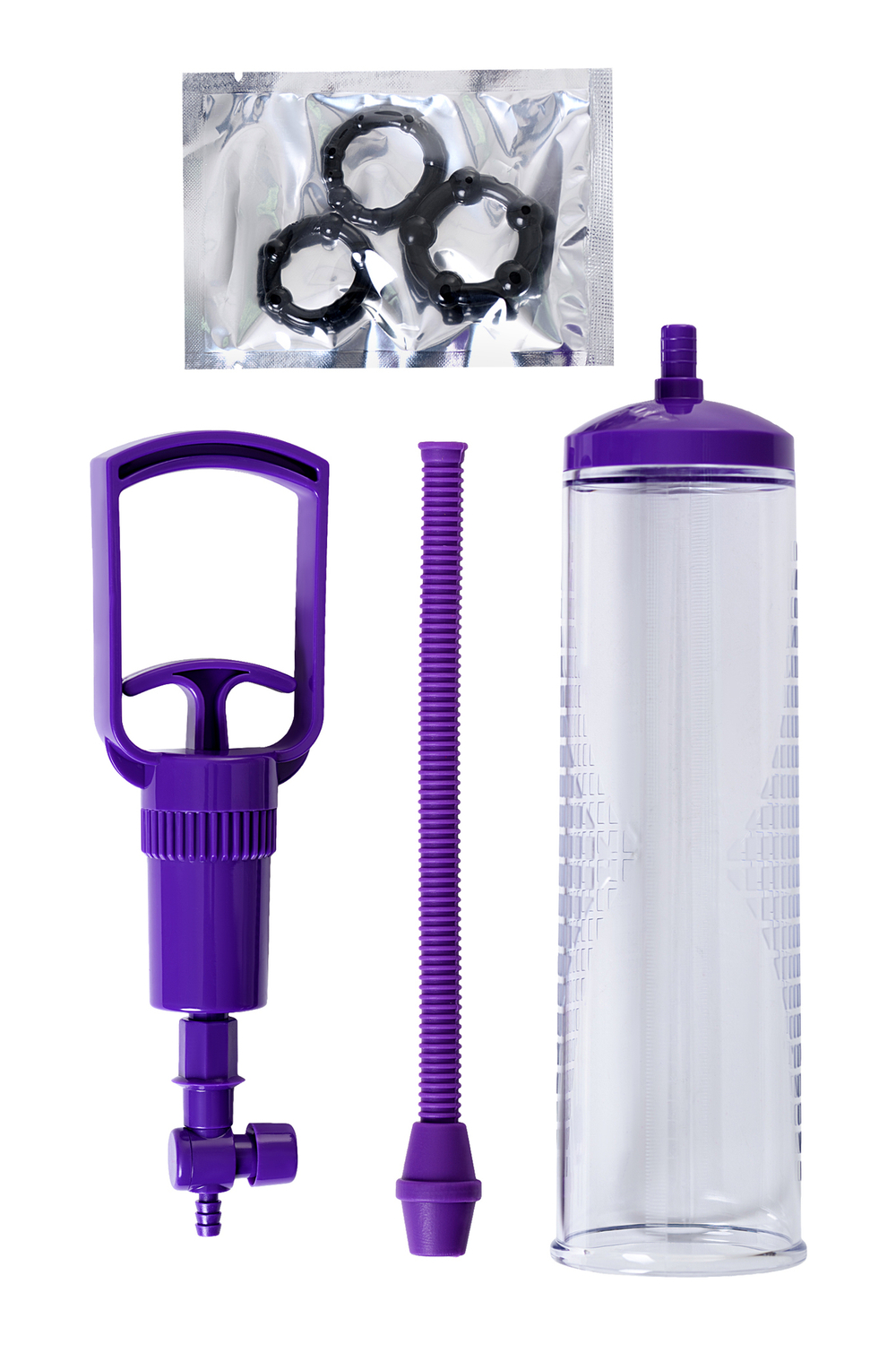 Вакуумная помпа Sexus Men фиолетовая 22 см