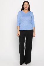 Блуза Нежный узор (голубая) Б14937-18М LT Collection