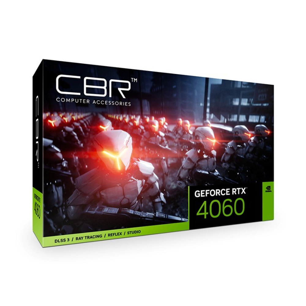 Видеокарта CBR RTX 4060 Terminator B 8Gb GDDR6 128-bit, 2460Mhz