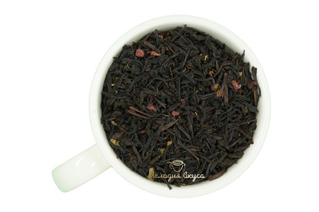 Чай чёрный  Малина со сливками