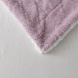 Плед СИТРЕЙД Fluffy, 150х200 см, бамбуковая микрофибра, белый, серый