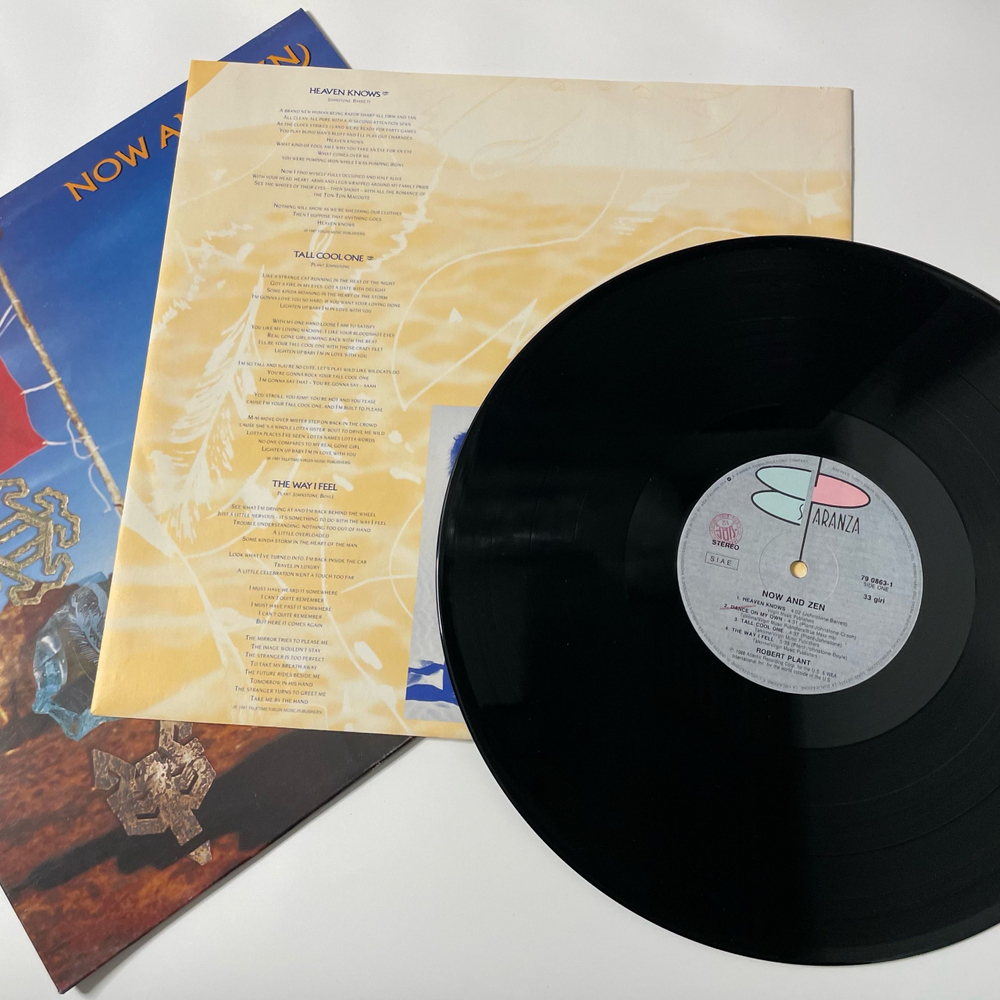 Винтажная виниловая пластинка LP Robert Plant Now And Zen (Италия 1988)