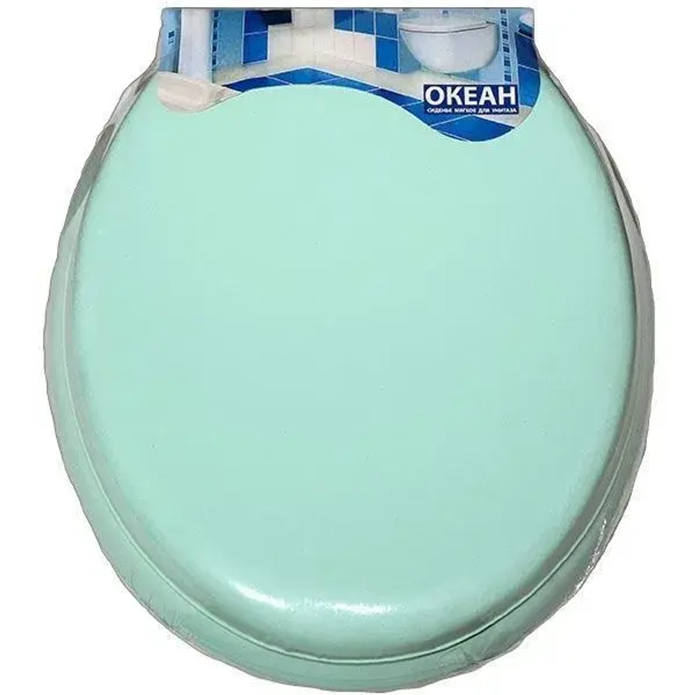 Сиденье для унитаза мягкое Океан салат. б/рис