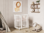 Кроватка детская Incanto Nova Lux c наклоном дна цвет белый