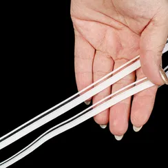 Резинка отделочная бело-молочная 8 мм, кант