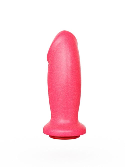 Анальная пробка-фаллос LOVETOY, розовая, ПВХ