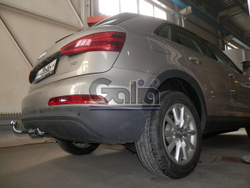 Фаркоп оцинкованный Galia V069A для Volkswagen Tiguan 2007-2016, 2016-, Audi Q3 2011-2018(паспорт и сертификат в комплекте)(без электрики)