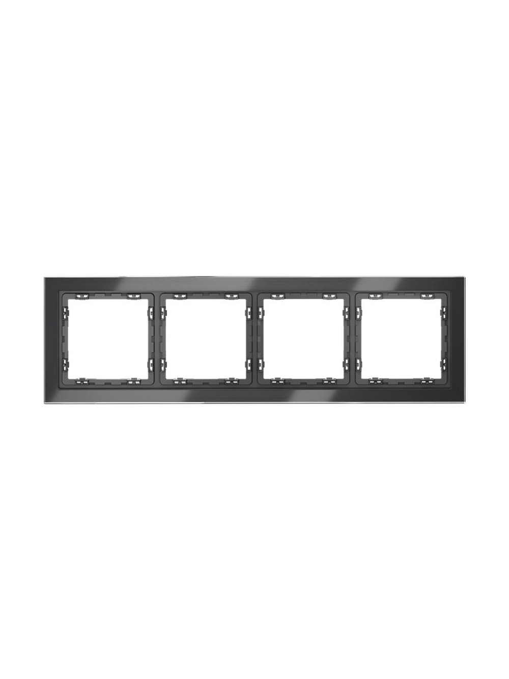 Рамка 4-м S70 стеклян. графит Voltum VLS110407