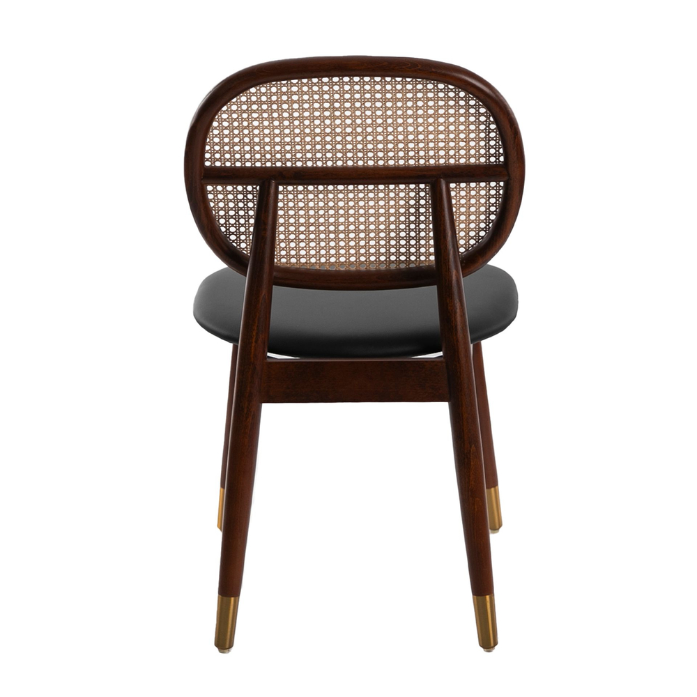 Стул Angel Cerda DC1599 /4093 из экокожи и ротанга