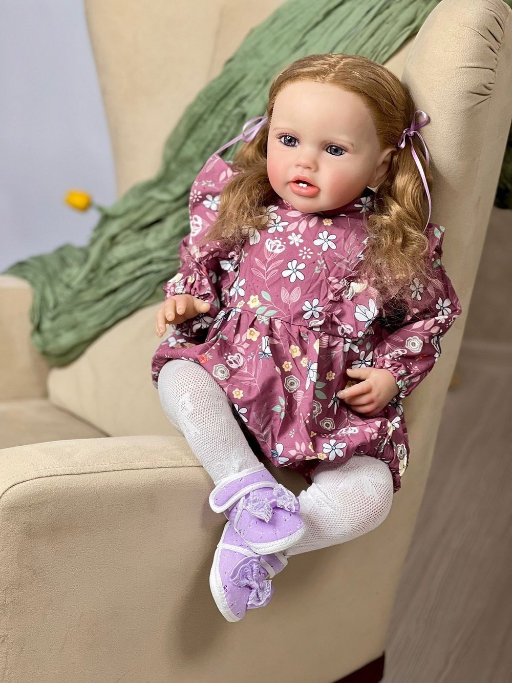 Кукла Реборн мягконабивная 60см в пакете (FA-599)