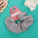 Резинка для волос «Collection School», принт полоска, микс 6 цветов, d-10см