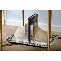 Поднос 40х30см G&C черно-белый с леопардовым рисунком