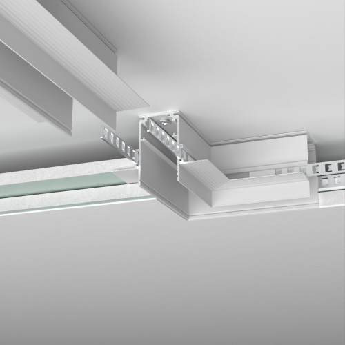 Коннектор угловой Elektrostandard Slim Magnetic для встраиваемого шинопровода под ГКЛ 9,5мм 85214/00 белый