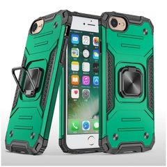 Противоударный чехол Strong Armour Case с кольцом для iPhone 6, 6s, 7, 8, SE 2020, SE 2022 (Темно-зеленый)