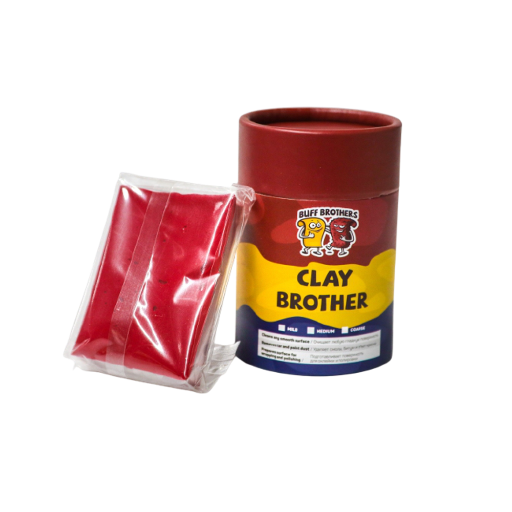 BUFF BROTHERS Глина Полировальная полуабразиваня CLAY DARK MAROON 100гр