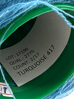 Пряжа Z.Hinchliffe&Sons Lambswool (100% шерсть ягненка суперфайн), 2/17 (850/100гр), турецкая бирюза