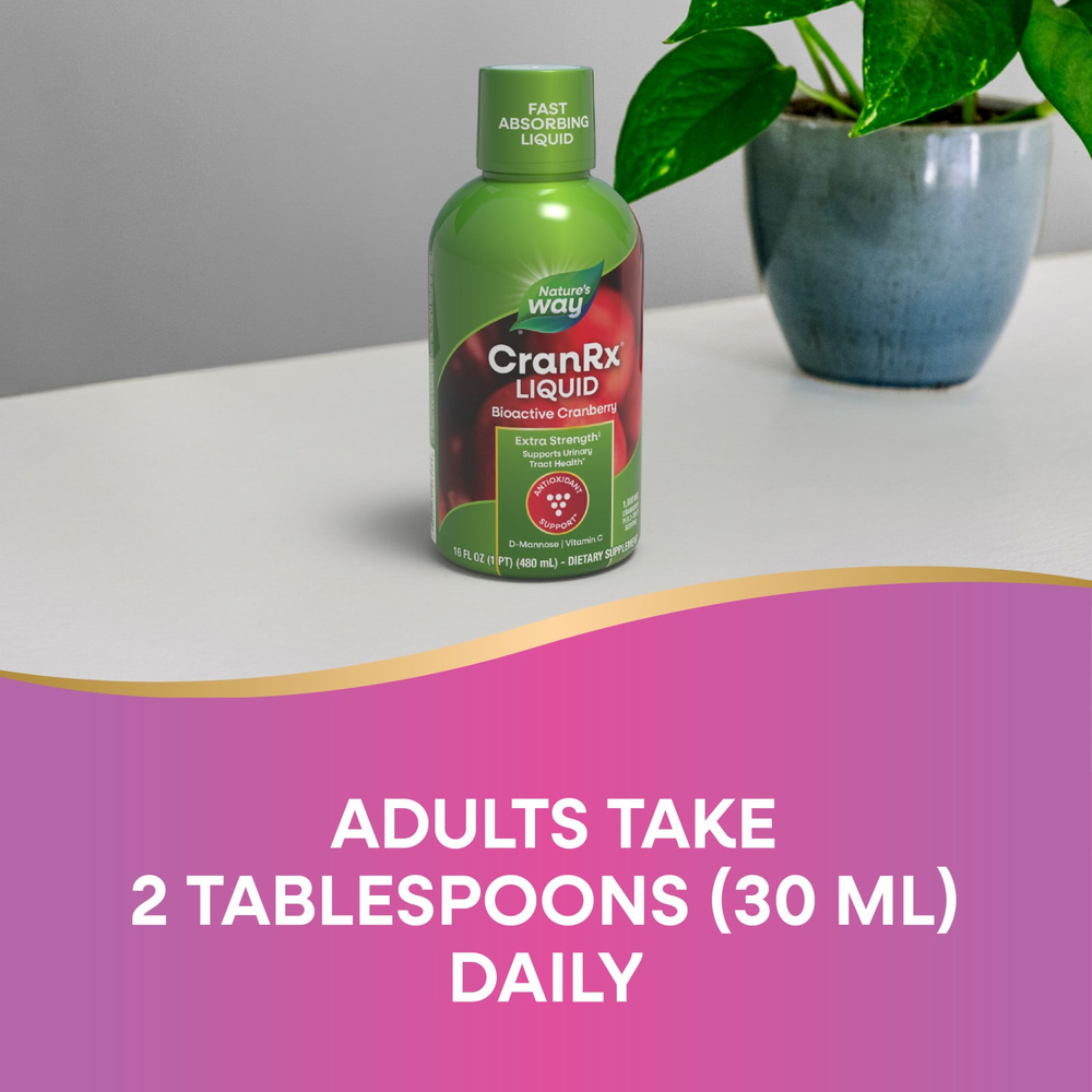 Nature's Way, CranRx®, жидкий, биоактивный, с клюквой, 480 мл (16 жидк. унций)