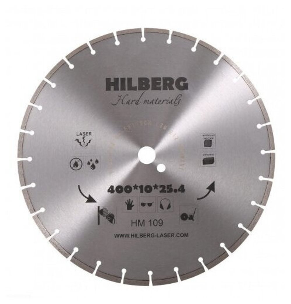Диск алмазный Hard Materials Laser (400x25.4 мм) Hilberg