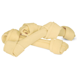 Кость Триол (упаковка 10 шт) BRH- 6 жевательная DENTAL узловая белая - 15 см