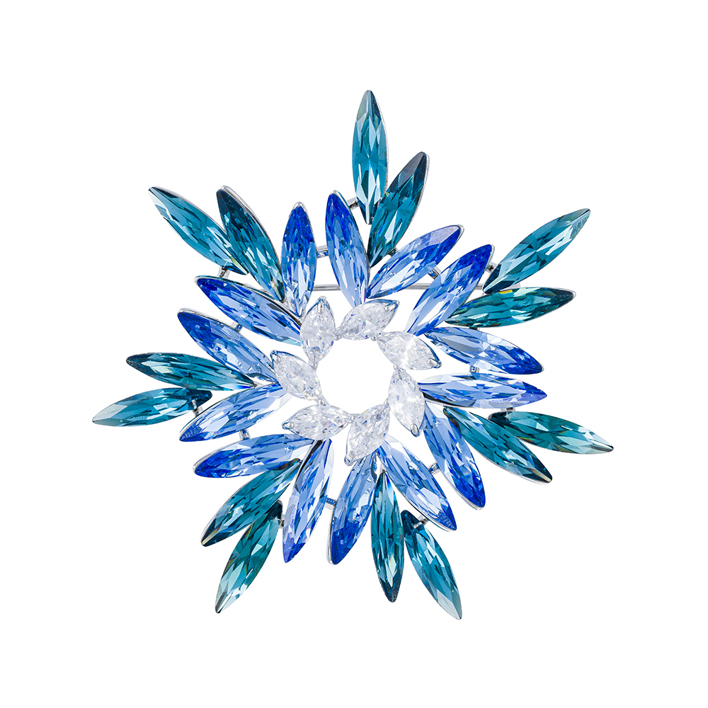 Брошь Fiore Luna ОРЕОЛ Zircon Crystal XR14406A2 BL/S