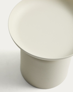 Уличный столик Arcola из алюминия экрю, диаметр 45 см