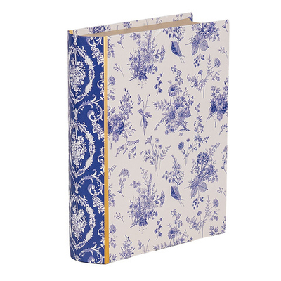 Коробка декоративная "Голубые цветы" 17x14x5 см