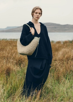 POLENE СУМКА CYME RAFFIA, ПАСТЕЛЬНО-ЗЕЛЕНЫЙ