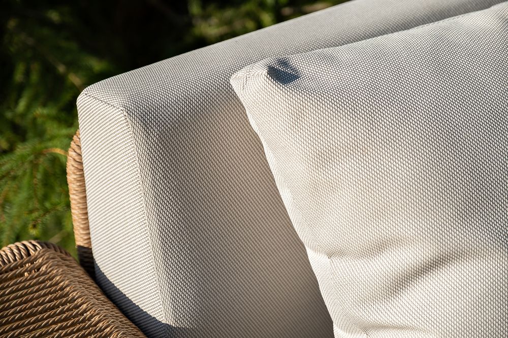 "Мальдивы" трансформирующаяся лаунж-зона из искусственного ротанга, цвет соломенный