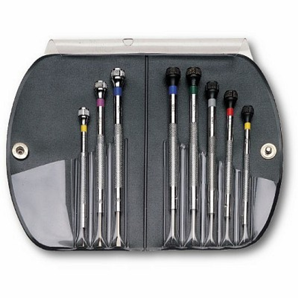 342 SE8 Набор из 8-ти прецизионных плоских и крестообразных отверток, USAG (Италия)