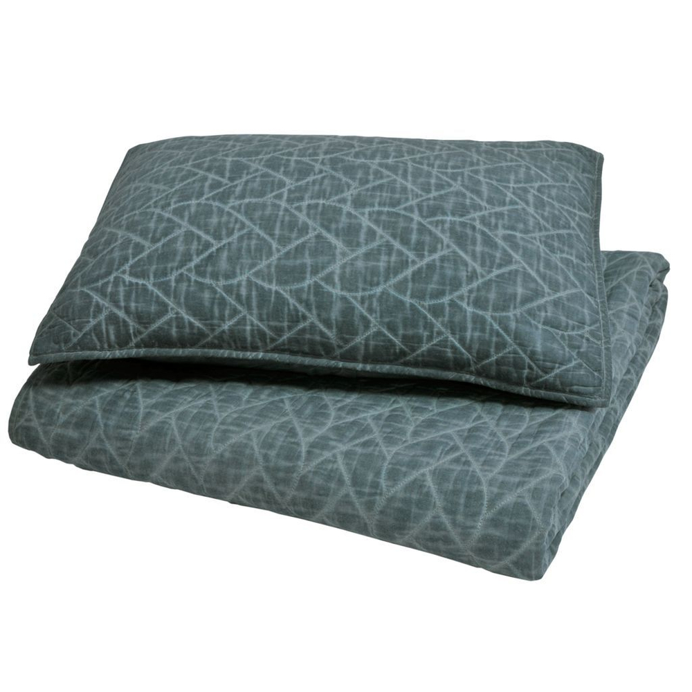 Покрывало 240x260 Hamam Selanic moss серо-зелёное