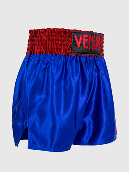 Шорты тайские Venum Classic Royal Blue/Cherry Red