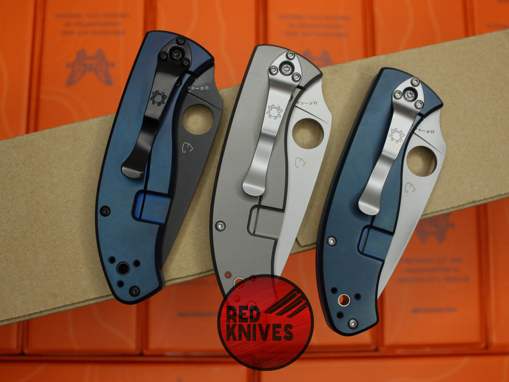 Нож Spyderco Tenacious Titanium - титановый нудист